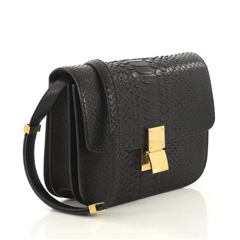 celine large box bag|Celine box bag python price.